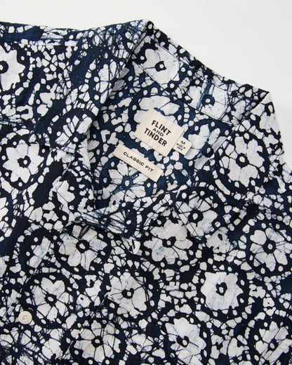 Block Print Camp Collar Shirt