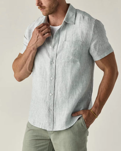 Short Sleeve Isles Linen Shirt