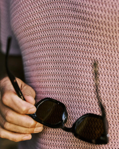 Crochet Johnny Collar Polo