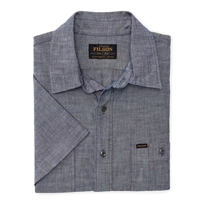 Short Sleeve Chambray Shirt