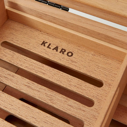 Military Glass Top Cigar Humidor - Exclusive