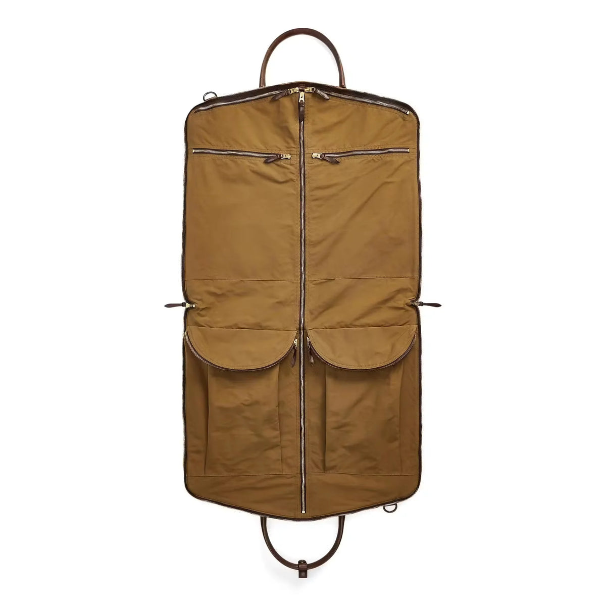 Cotton/Leather Garment Bag