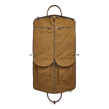 Cotton/Leather Garment Bag