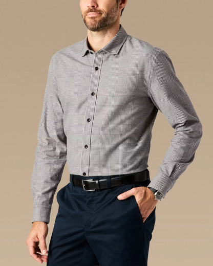 Brushed Woven Dress Shirt