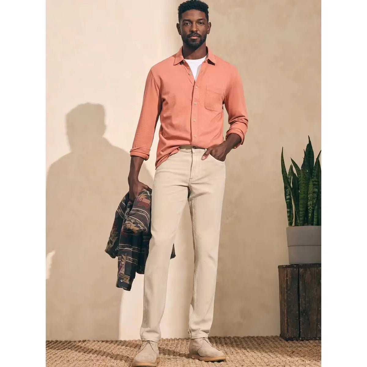 Stretch Terry 5-Pocket Pant - Slim Straight