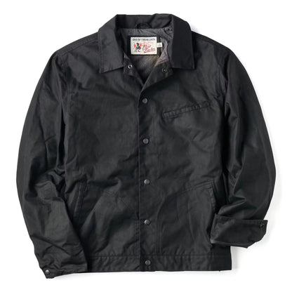 Embroidered Western Waxed Snap Jacket