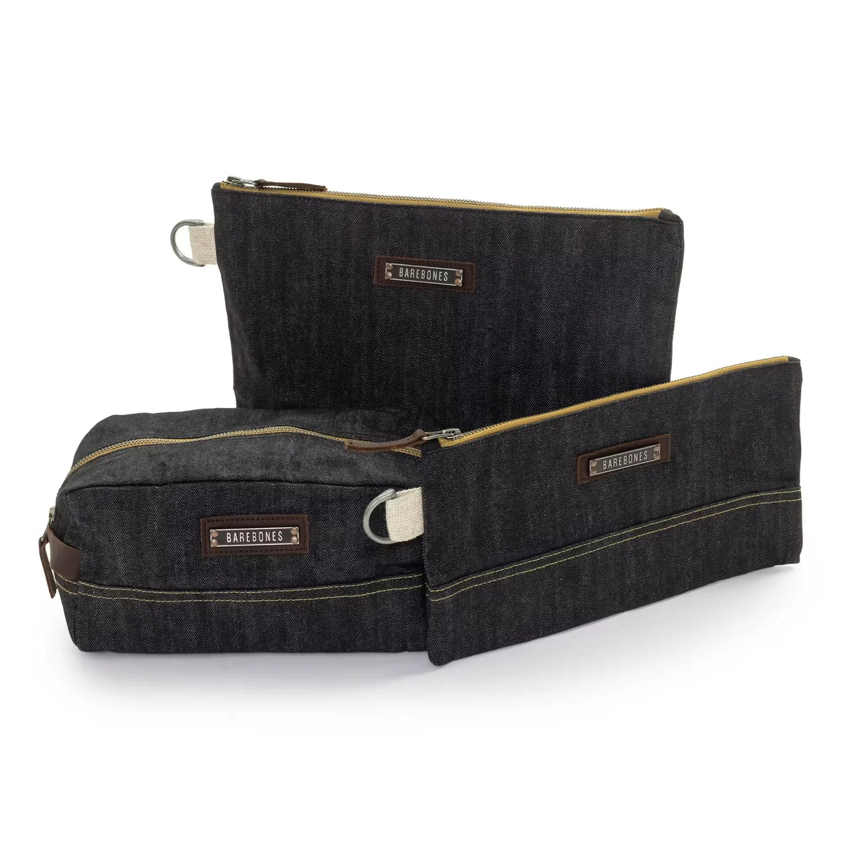 Neelum Large Zipper Pouch - Denim