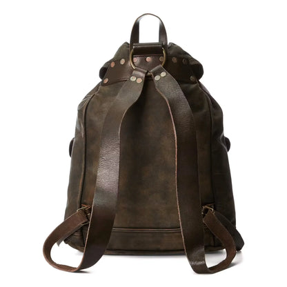 Leather Rucksack Backpack