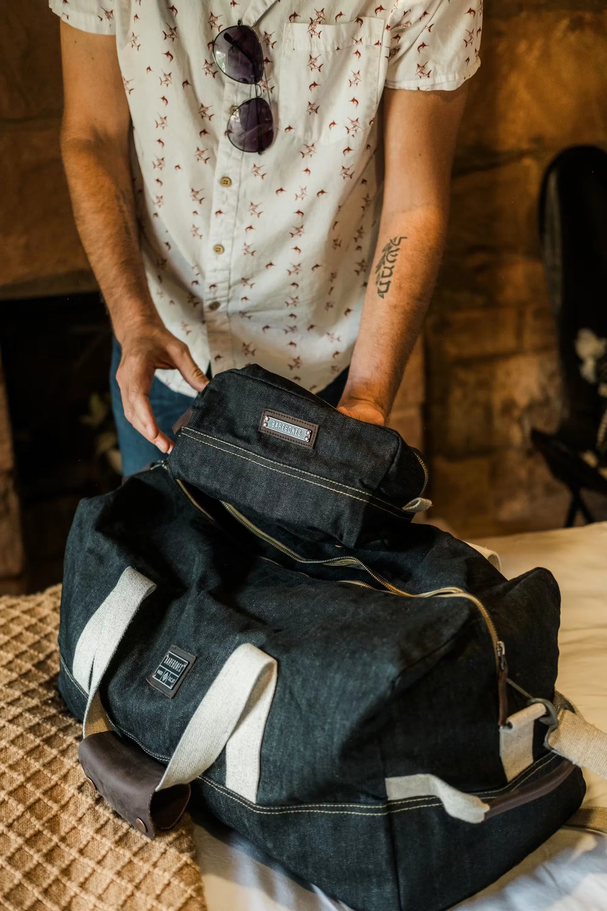 Neelum 3L Dopp Kit - Denim