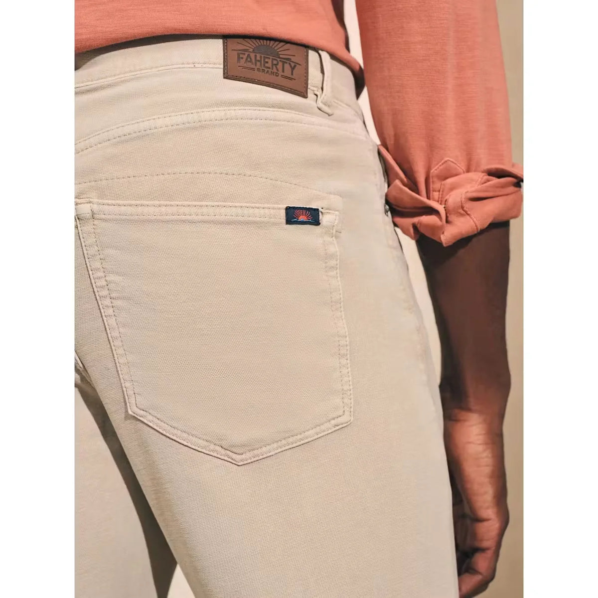 Stretch Terry 5-Pocket Pant - Slim Straight