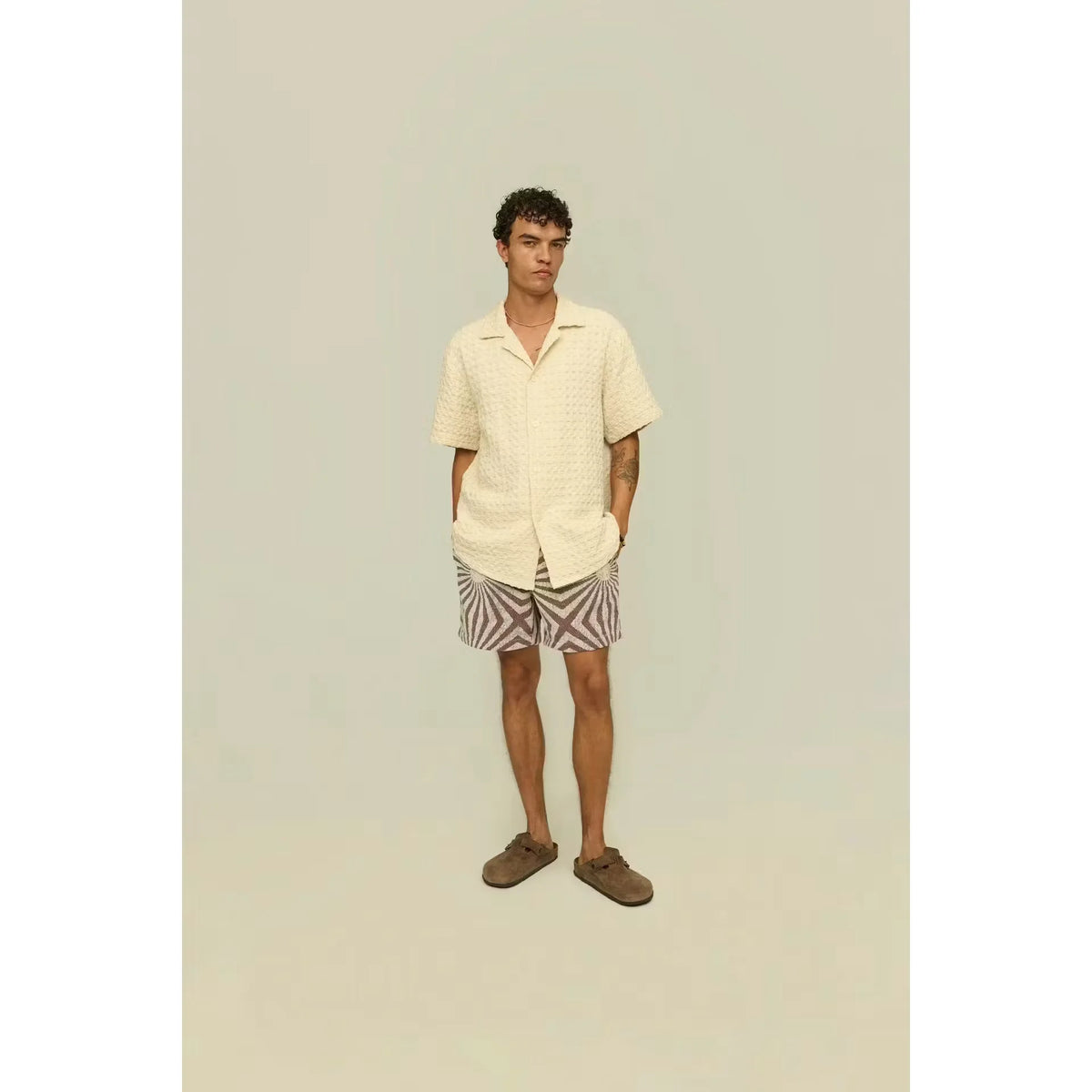 Camp Collar Waffle Shirt