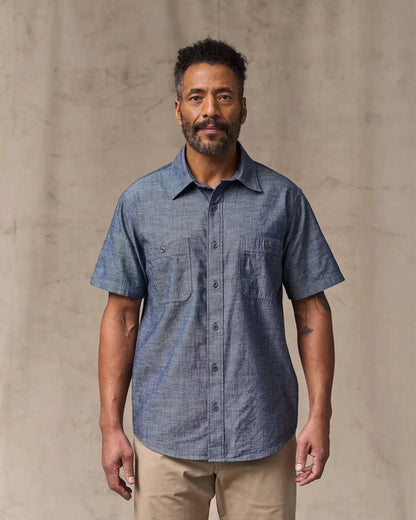 Short Sleeve Chambray Shirt