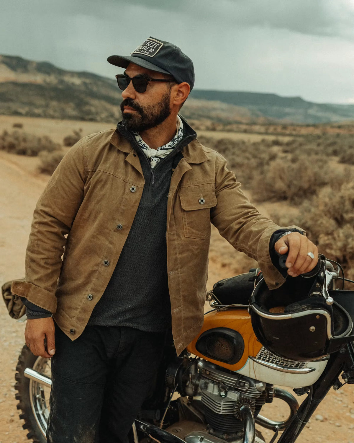 Flannel-Lined Waxed Trucker Jacket