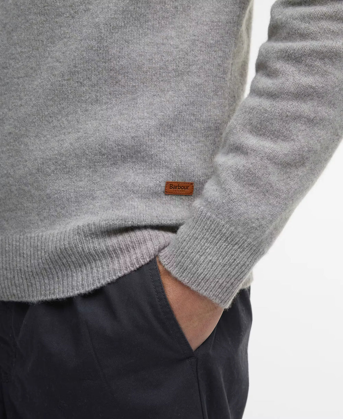 Essential Patch Half Zip Sweater