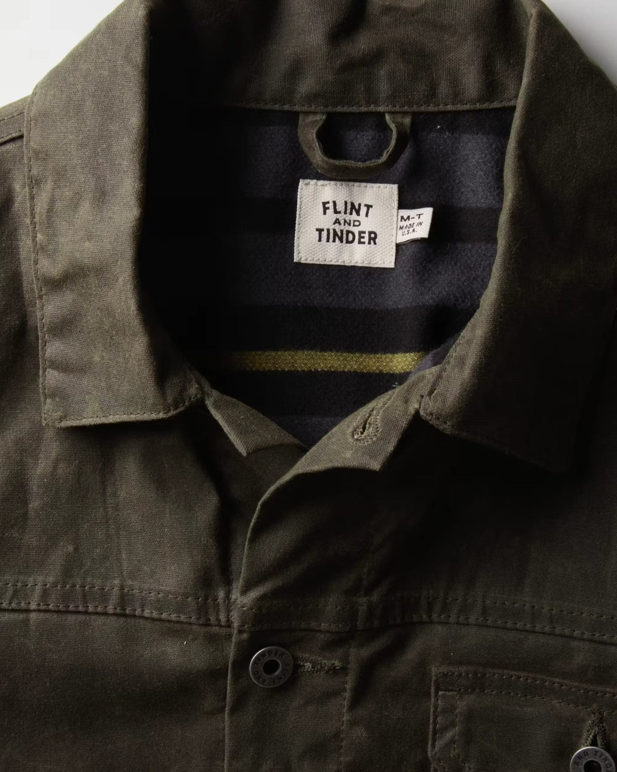 Flannel-Lined Waxed Trucker Jacket - Tall
