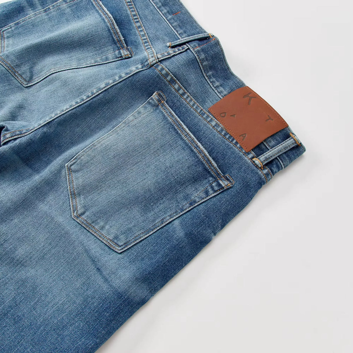 The Pen Slim Straight Stretch Selvedge Denim Jeans