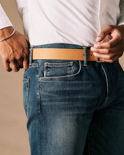 The Pen Slim Straight Stretch Selvedge Denim Jeans