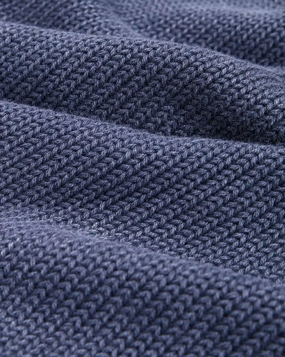 Washed Cotton Cardigan Sweater