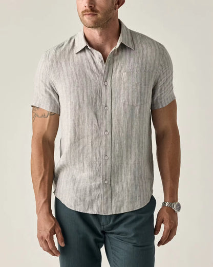 Short Sleeve Isles Linen Shirt