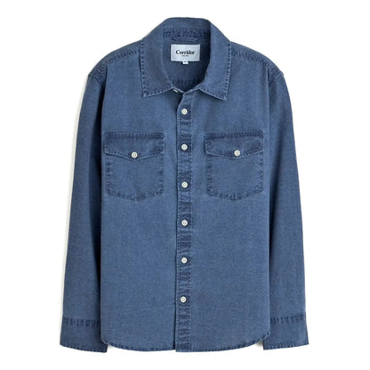 Pigment Dye Canvas Long Sleeve Shirt