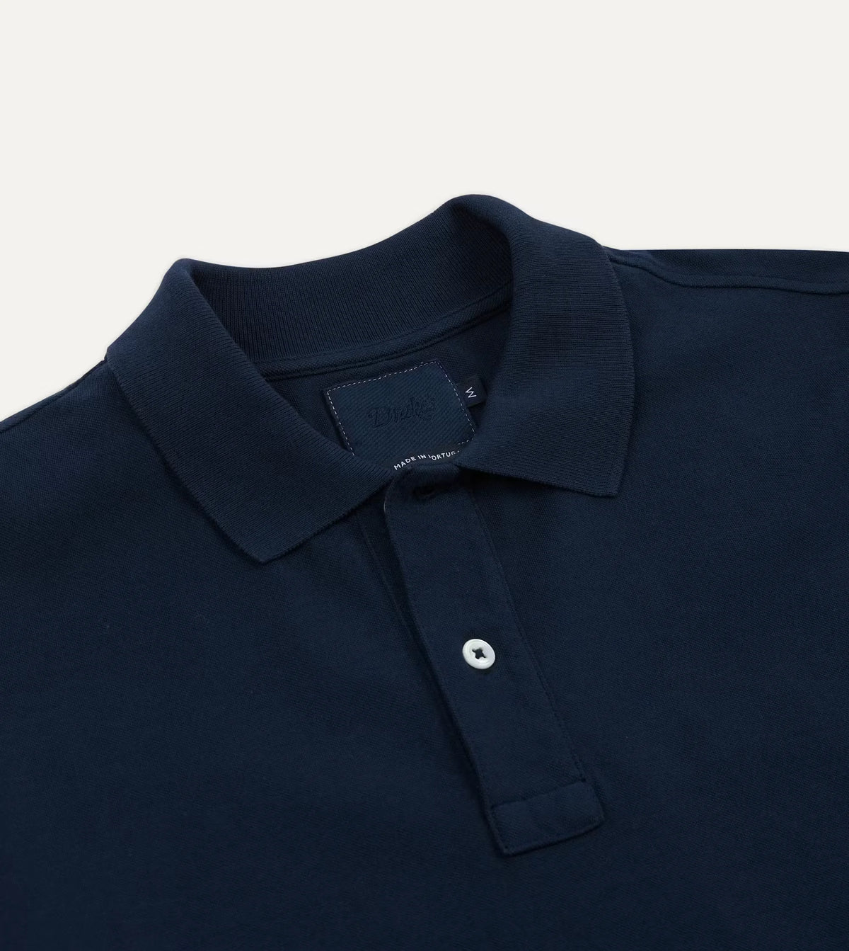 Washed Pique Cotton Polo Shirt