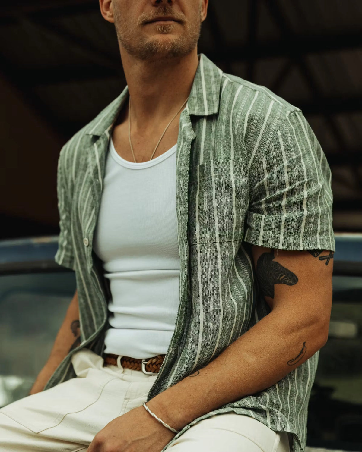 Cotton-Linen Camp Shirt