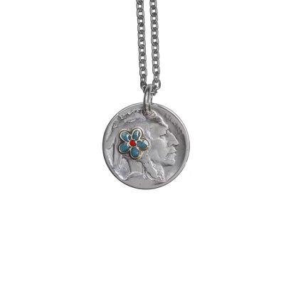 Silver Roosevelt Dime Necklace