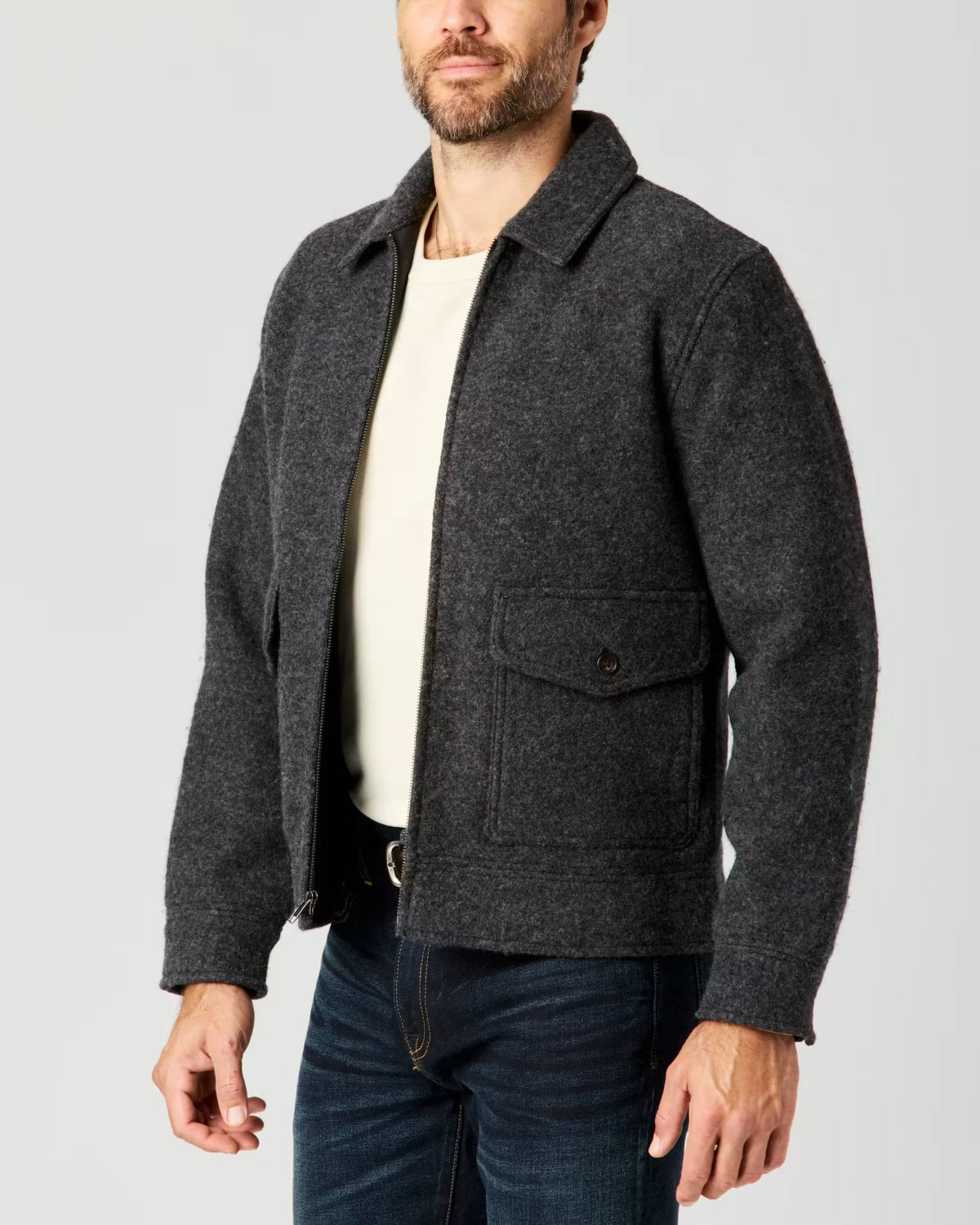Boiled Wool Station Jacket