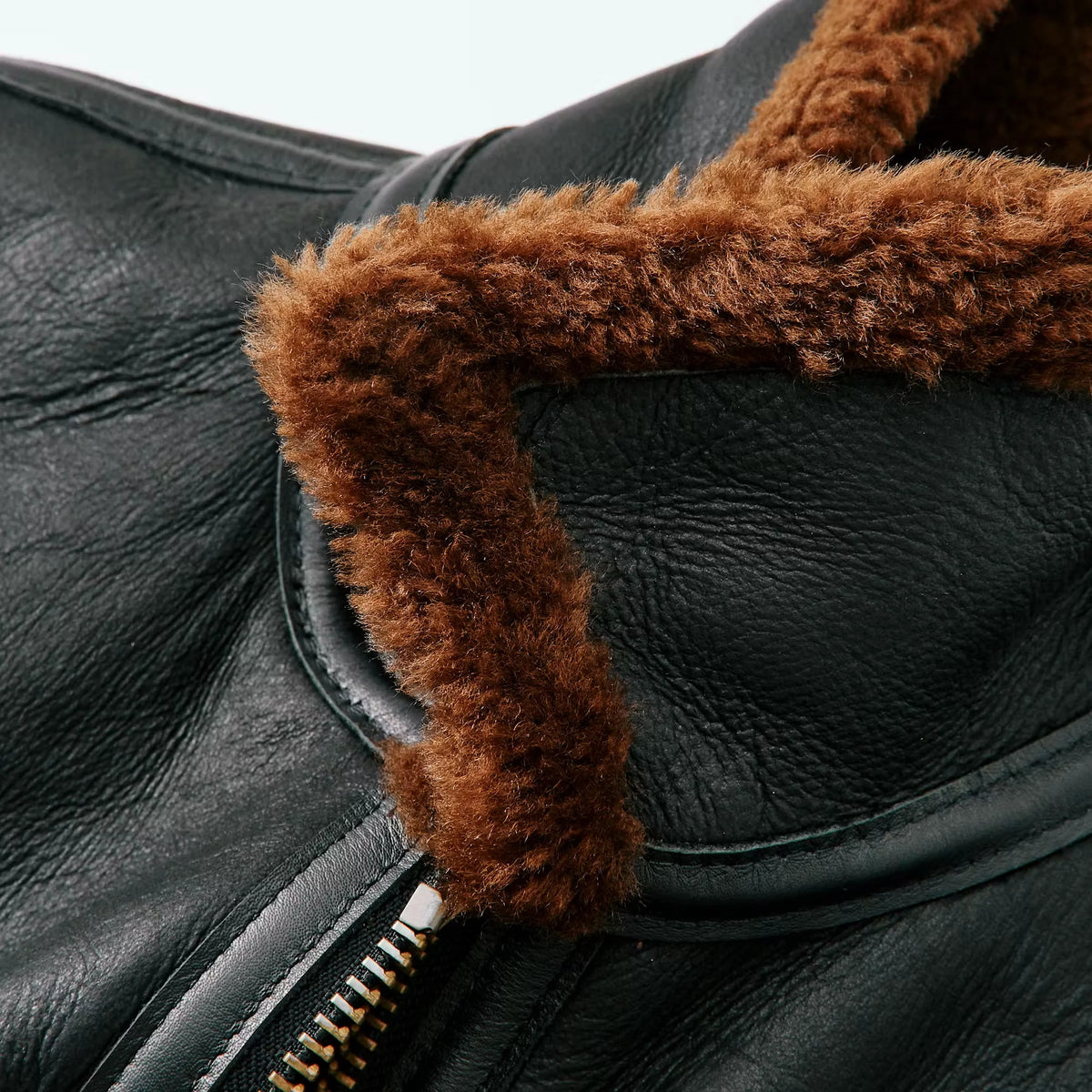 B-6 Sheepskin Leather Bomber Jacket