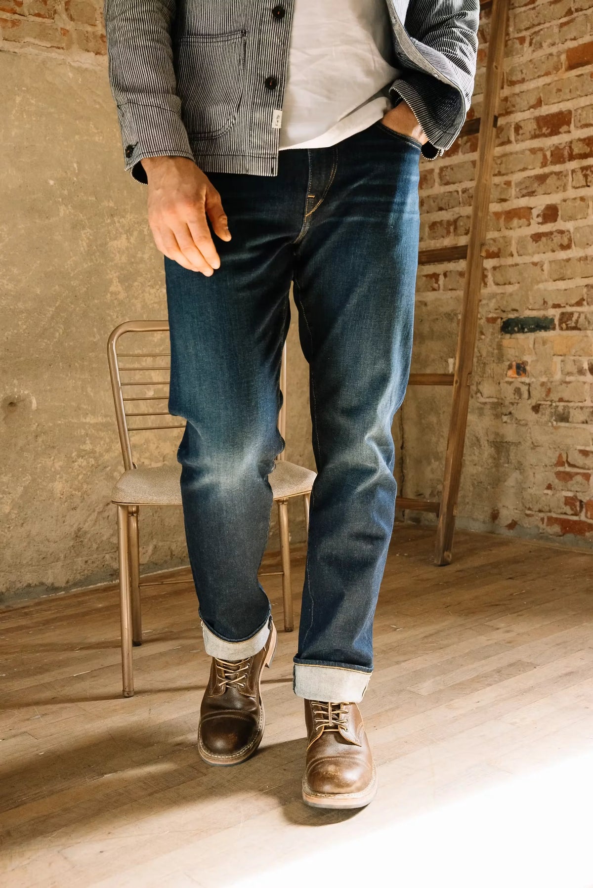 The Hammer Straight Stretch Selvedge Denim Jeans