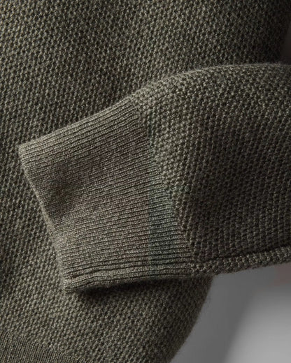 Merino-Cashmere Quarter-Zip Sweater