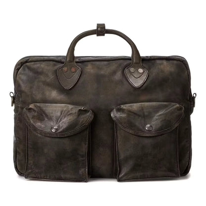 Leather Cargo Briefcase