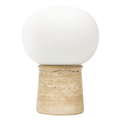 Neptune Travertine Stone LEDTable Lamp