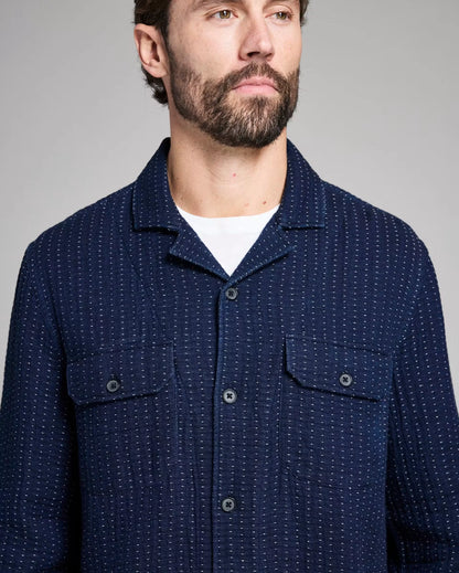 Pin Dot Dobby Two Pocket Overshirt