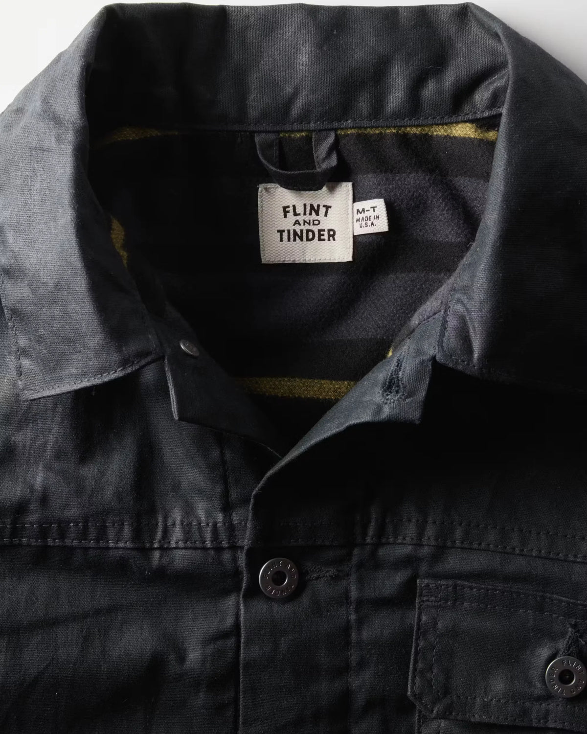Flannel-Lined Waxed Trucker Jacket - Tall