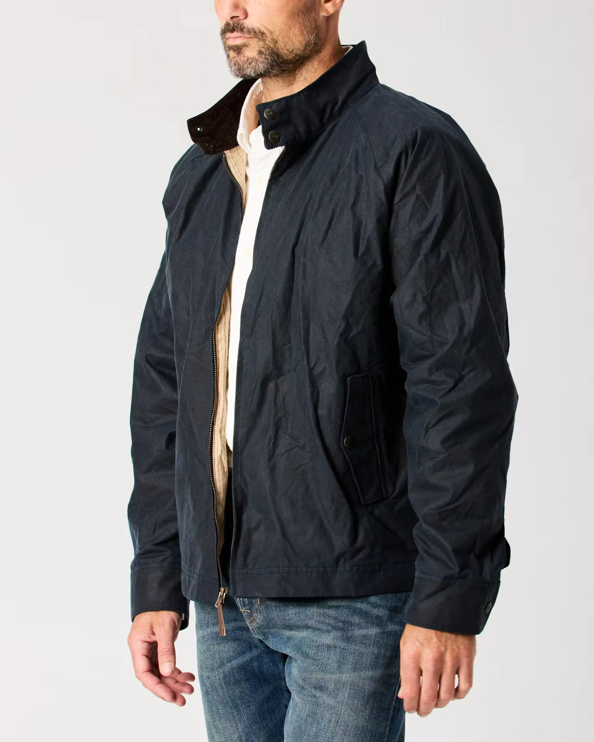 Waxed Harrington Jacket