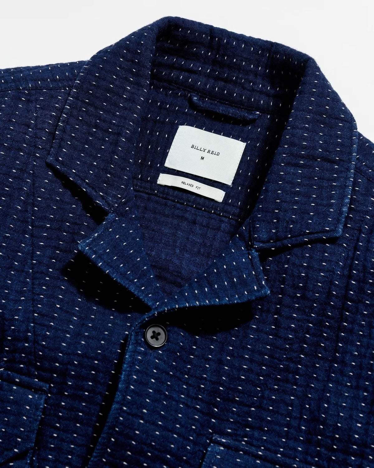 Pin Dot Dobby Two Pocket Overshirt