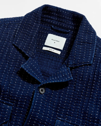 Pin Dot Dobby Two Pocket Overshirt