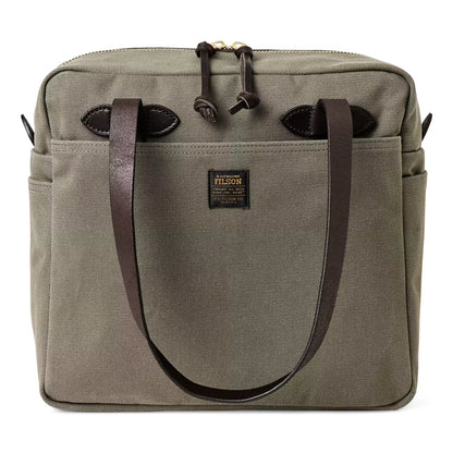Rugged Twill Tote with Zipper