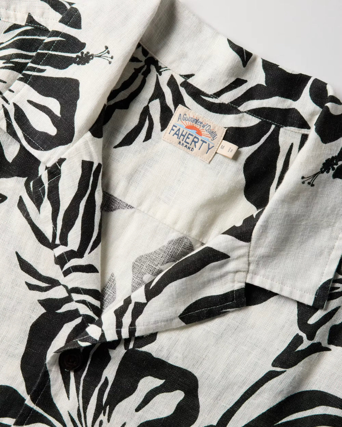 Short Sleeve Linen Camp Shirt