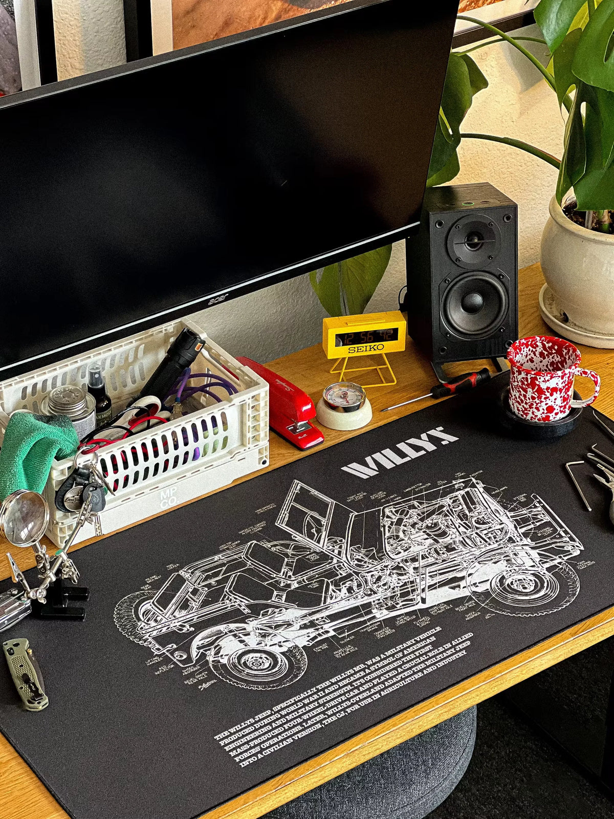 Willys Blueprint Mousepad