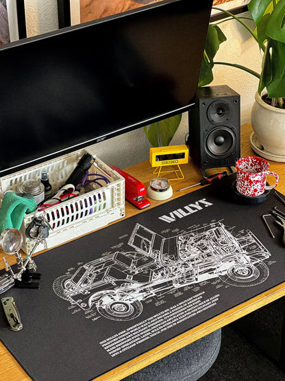 Willys Blueprint Mousepad