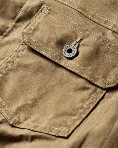 Flannel-Lined Waxed Trucker Jacket - Tall