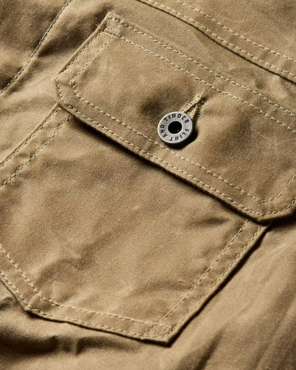 Flannel-Lined Waxed Trucker Jacket